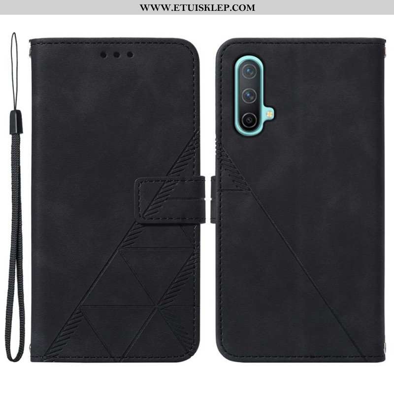 Etui Na Telefon Pokrowce do OnePlus Nord CE 5G Efekt Skóry Piramidy